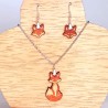 Fox wooden jewelry