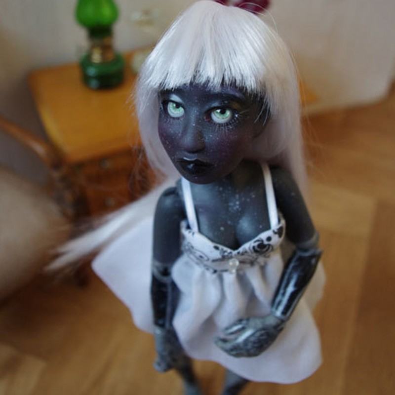 BJD art doll, "Victorian puppet Dark" fullset